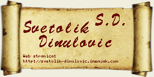 Svetolik Dinulović vizit kartica